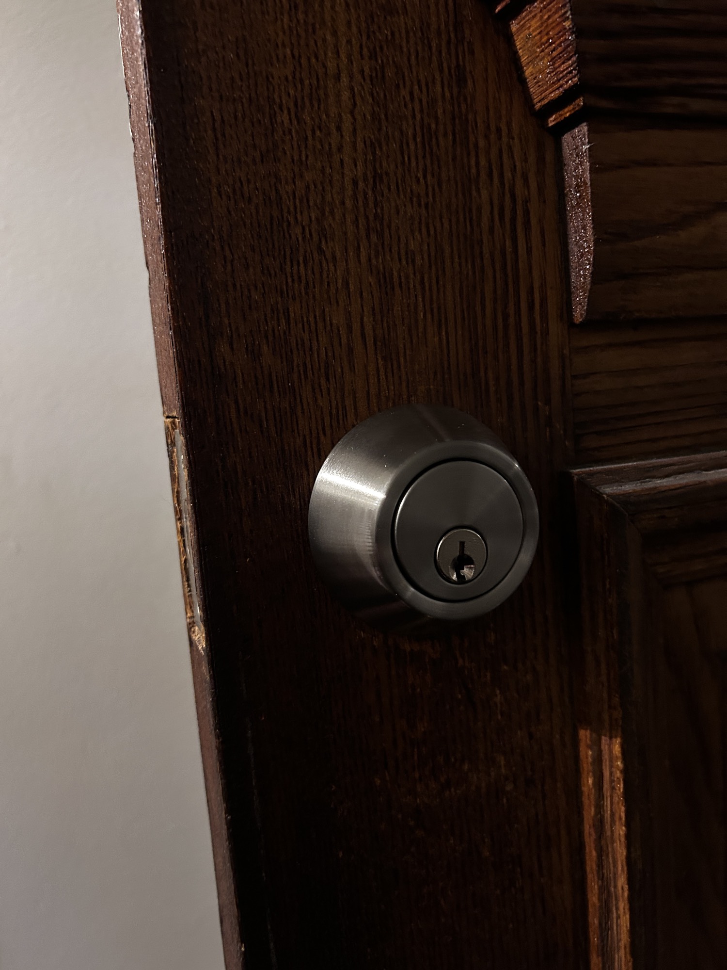 Deadbolt installation