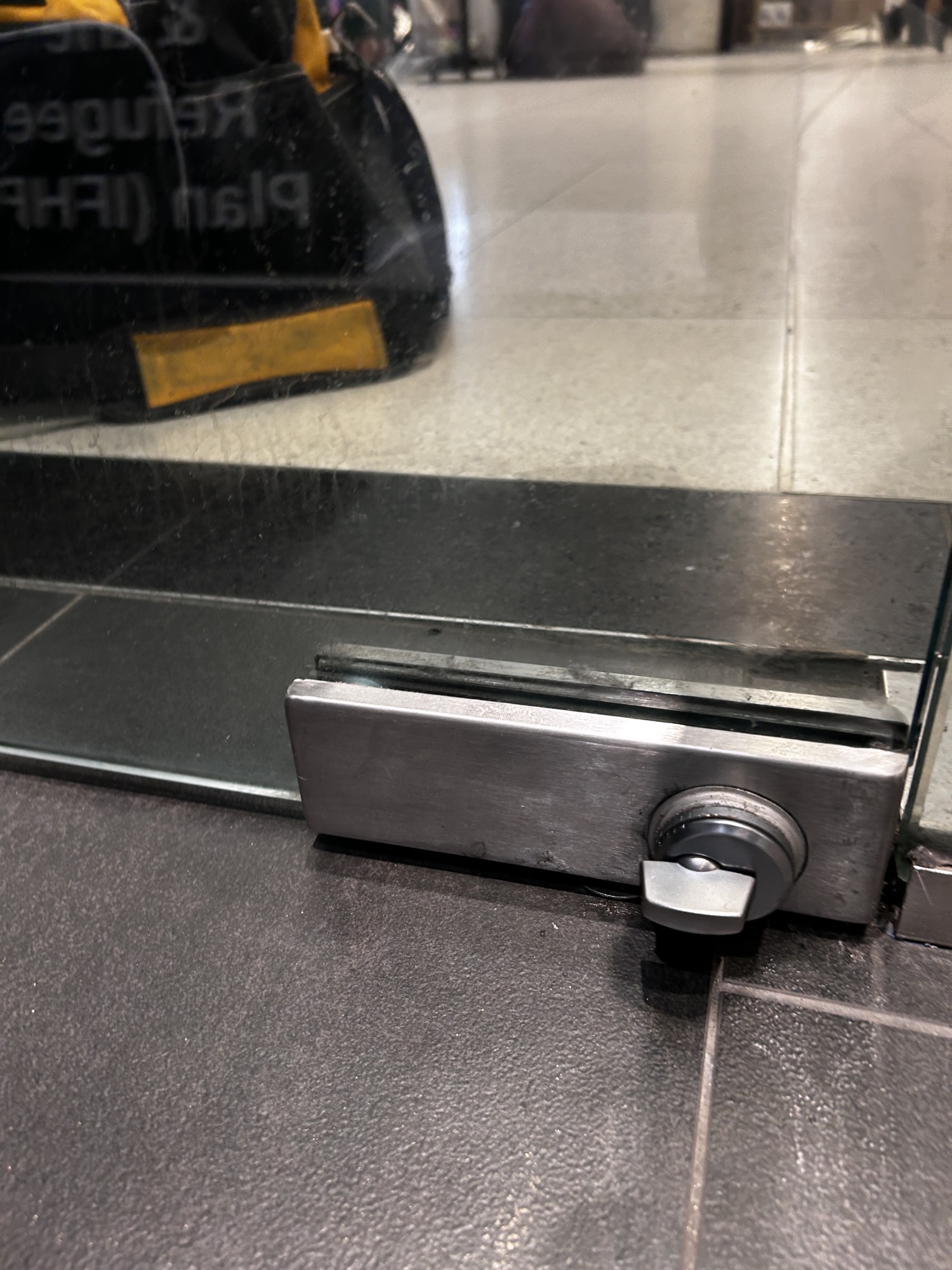 Commercial glass door